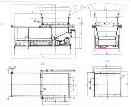 甲帶給料機(jī)圖紙