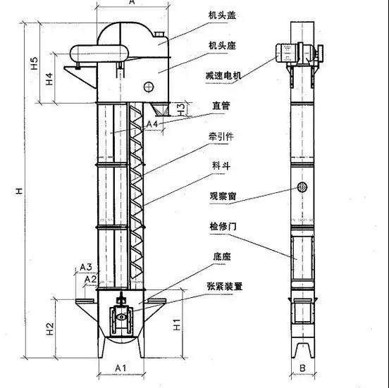 斗提機(jī)圖紙