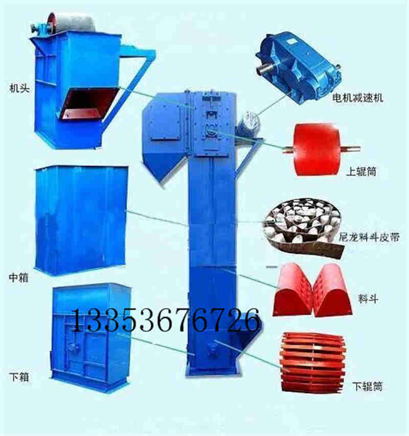 斗式提升機結(jié)構(gòu)組成