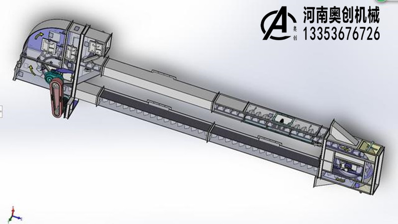 鏈斗升降機核心結(jié)構三維建模圖紙